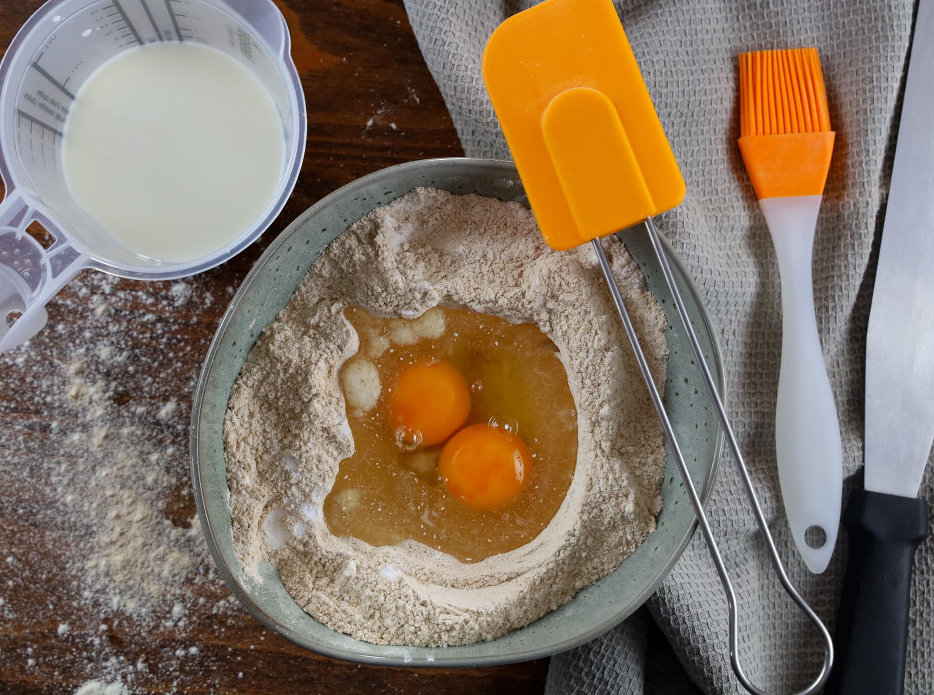 Pancakes με αλεύρι ολικής άλεσης και μανταρίνια – φωτογραφία 1