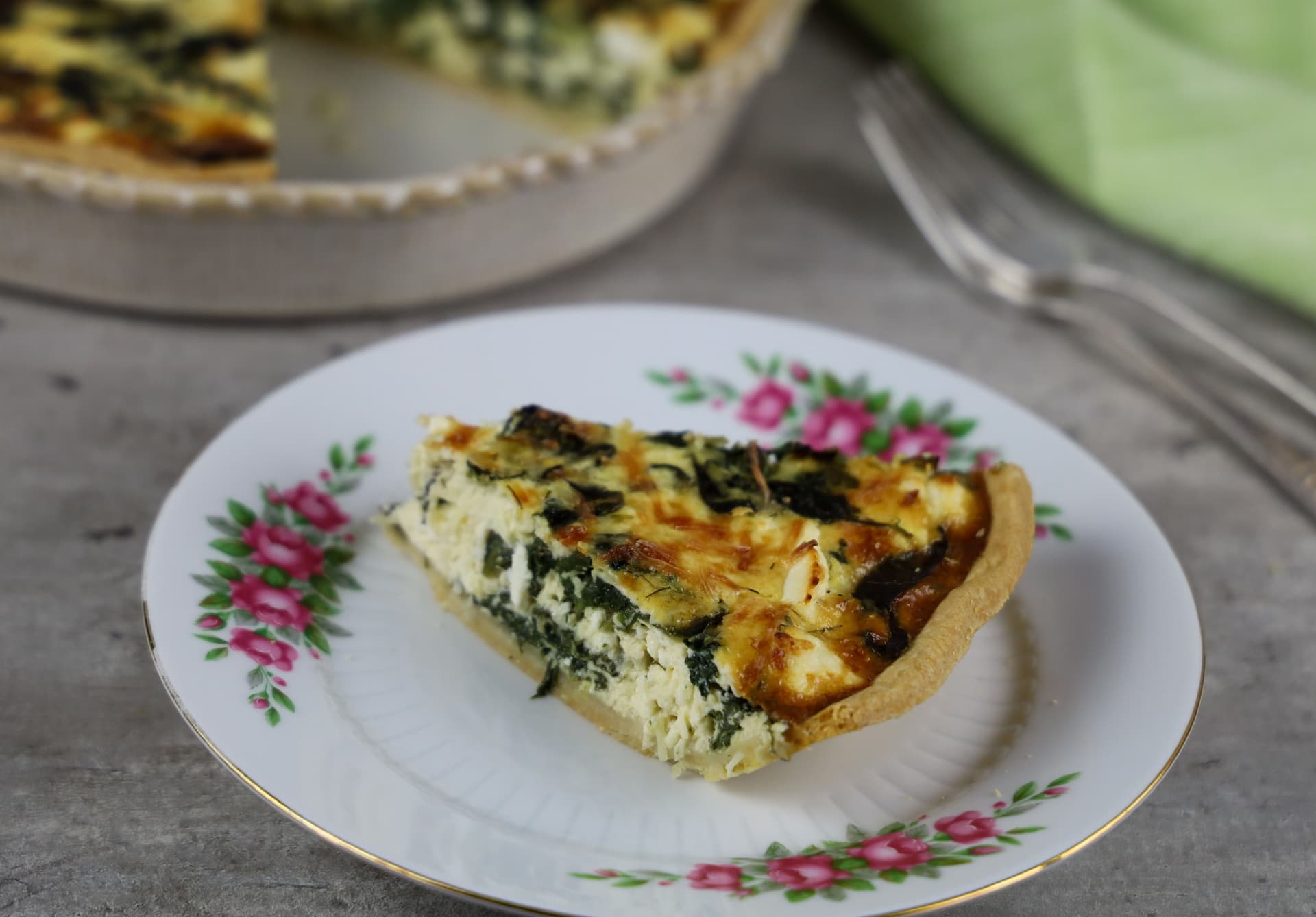 Quiche  lorraine με σπανάκι – φωτογραφία 4