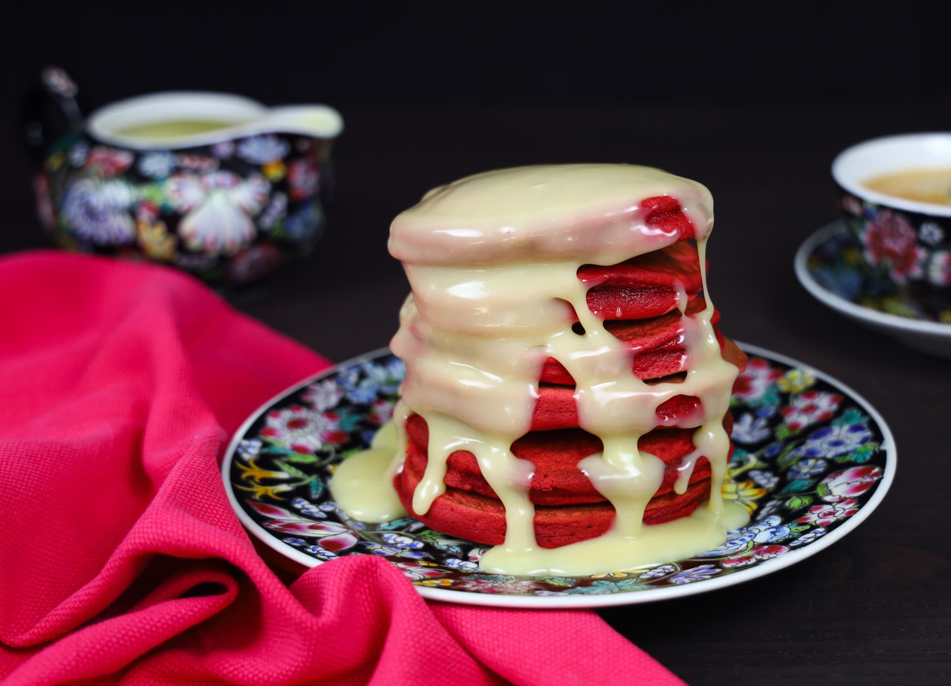 Red velvet pancakes – φωτογραφία 3