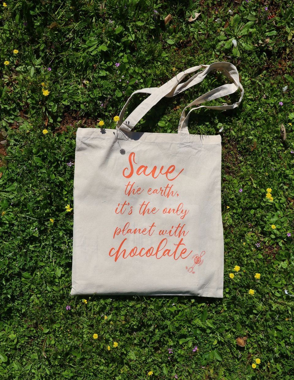 Φωτογραφία του προϊόντος 'Βαμβακερή τσάντα για τα ψώνια "save the earth"