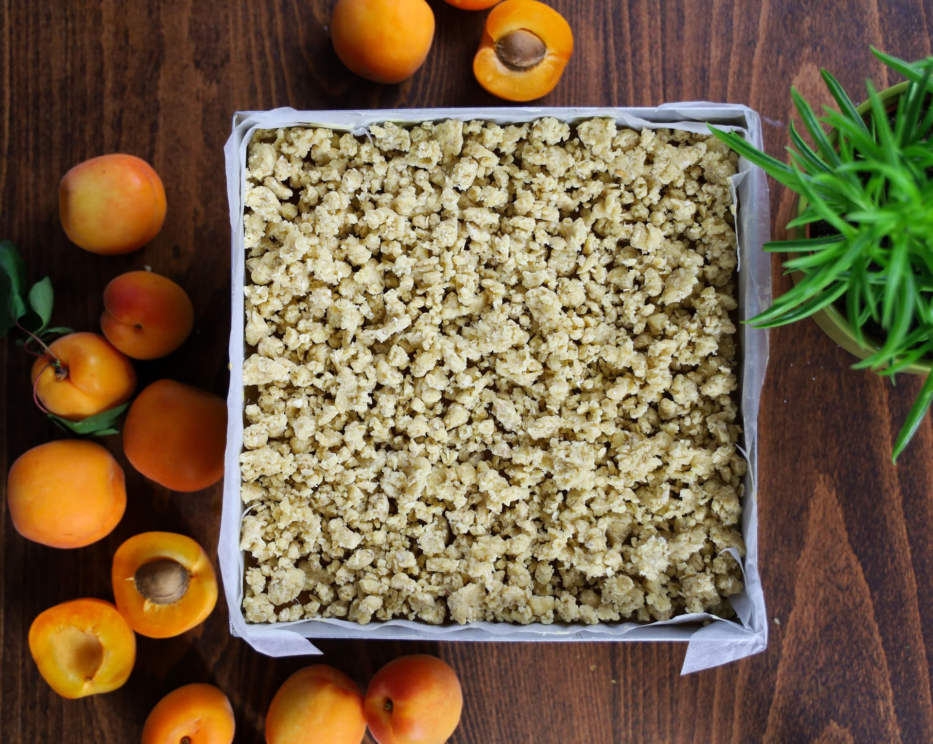 Crumble μπάρες με βερίκοκο – φωτογραφία 3