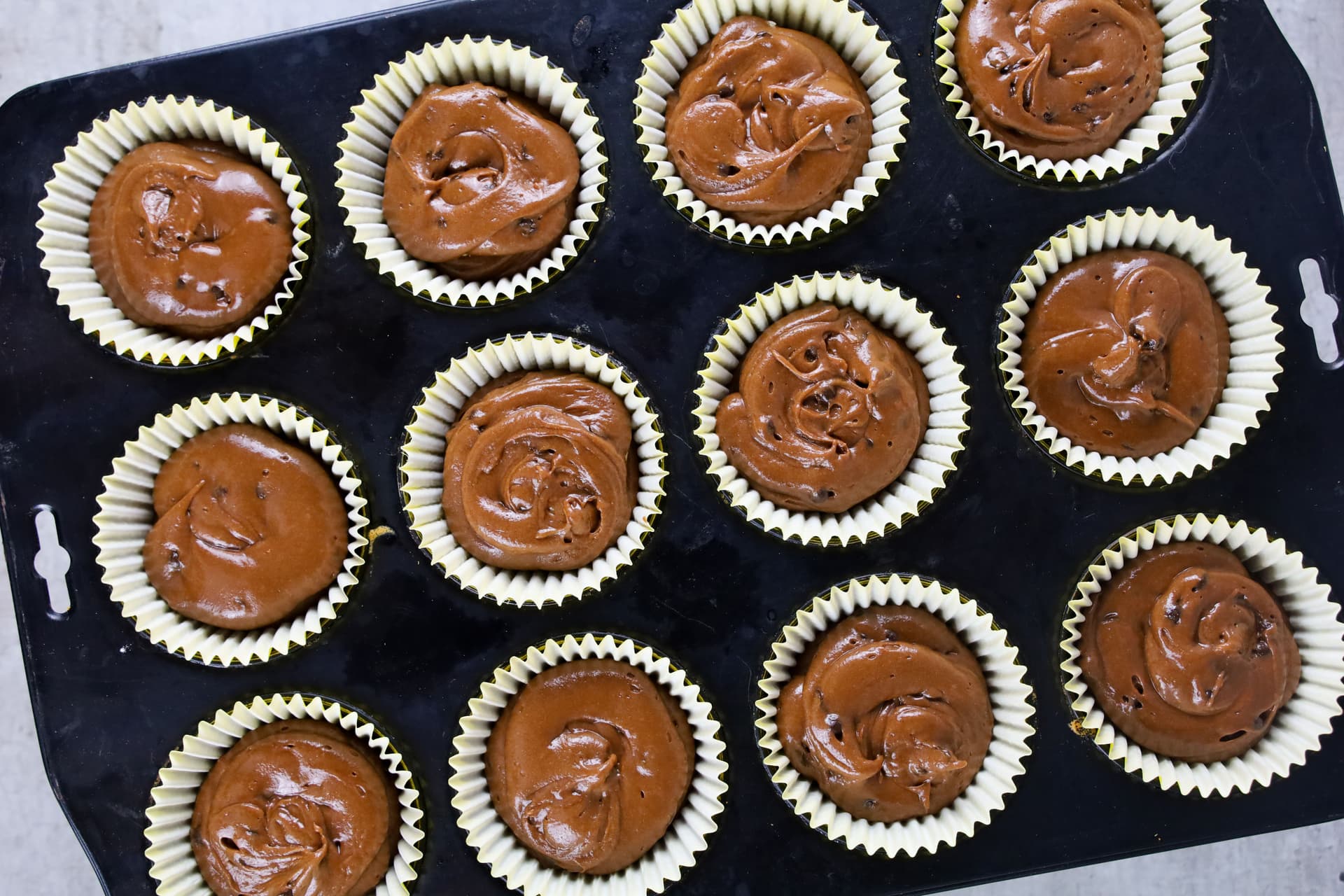 Cupcakes με σοκολάτα και μπανάνα – φωτογραφία 2