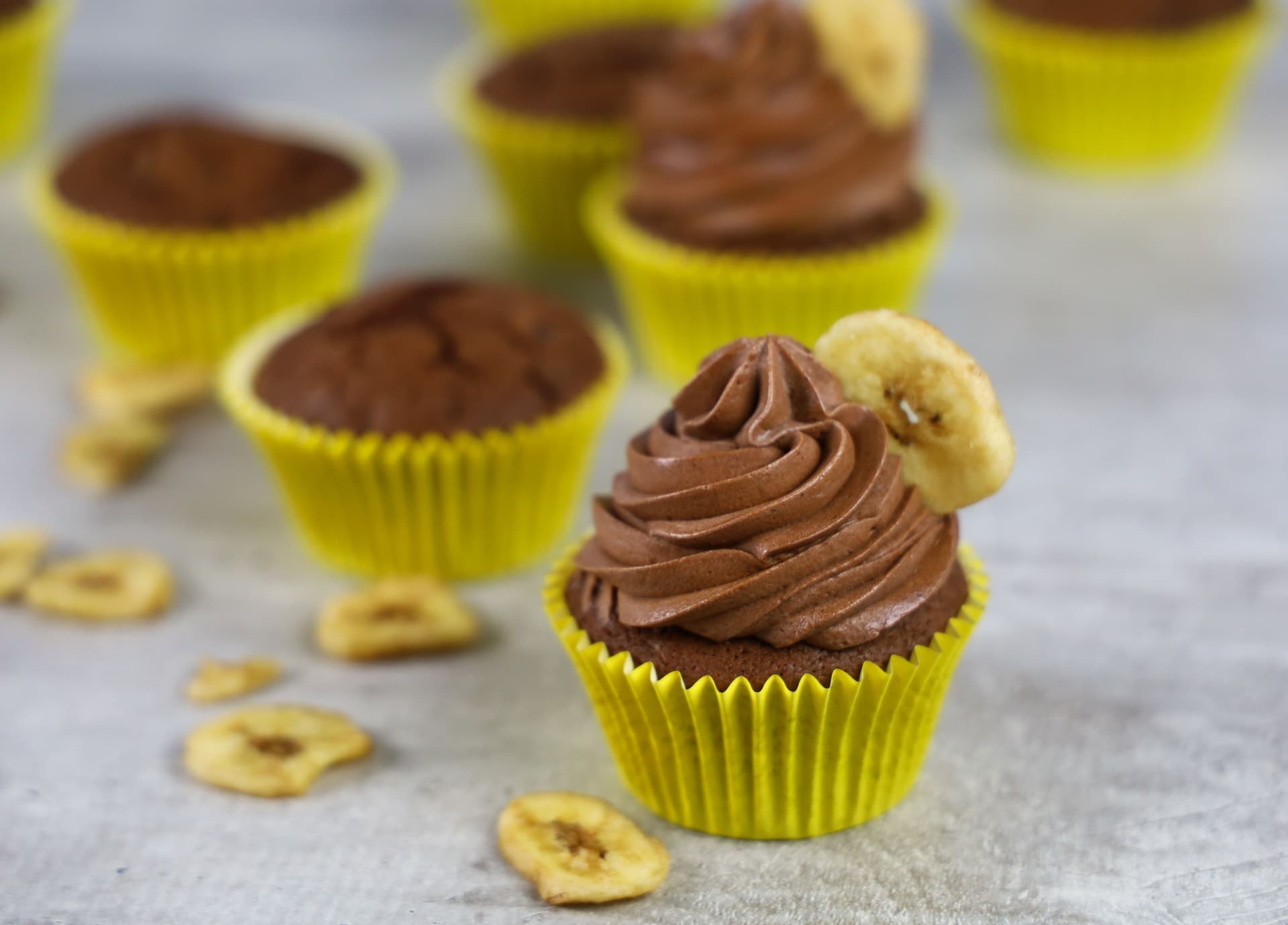 Cupcakes με σοκολάτα και μπανάνα – φωτογραφία 3