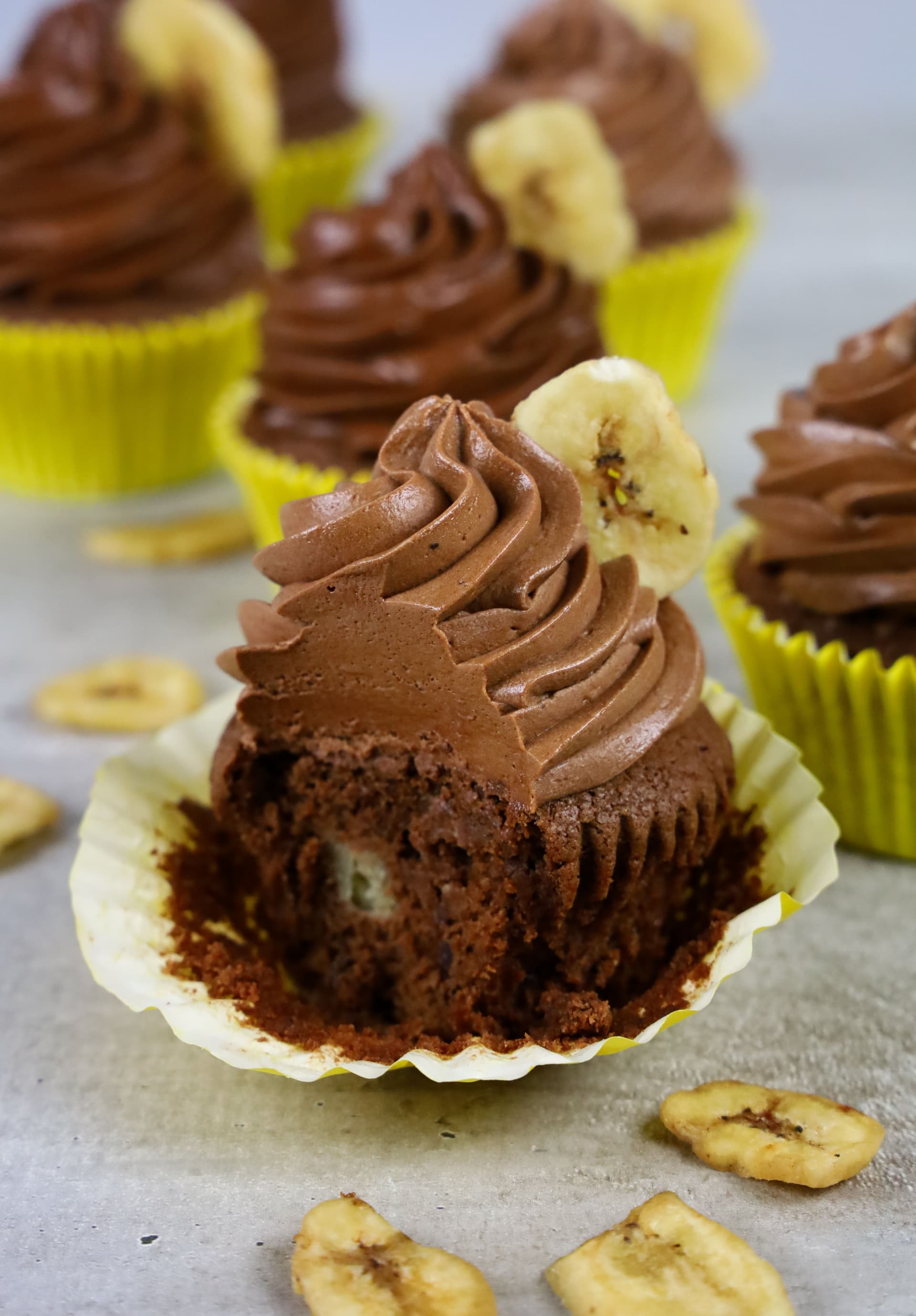 Cupcakes με σοκολάτα και μπανάνα – φωτογραφία 4
