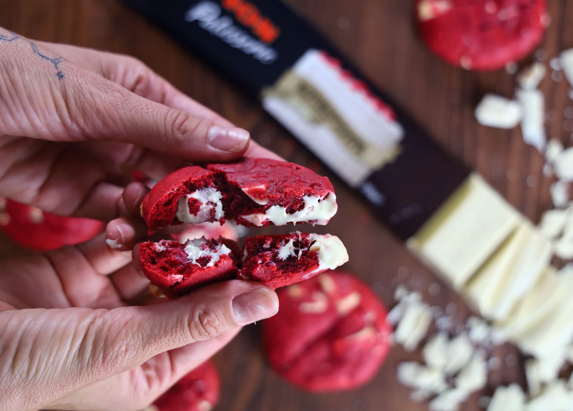 Red velvet cookies – φωτογραφία 4